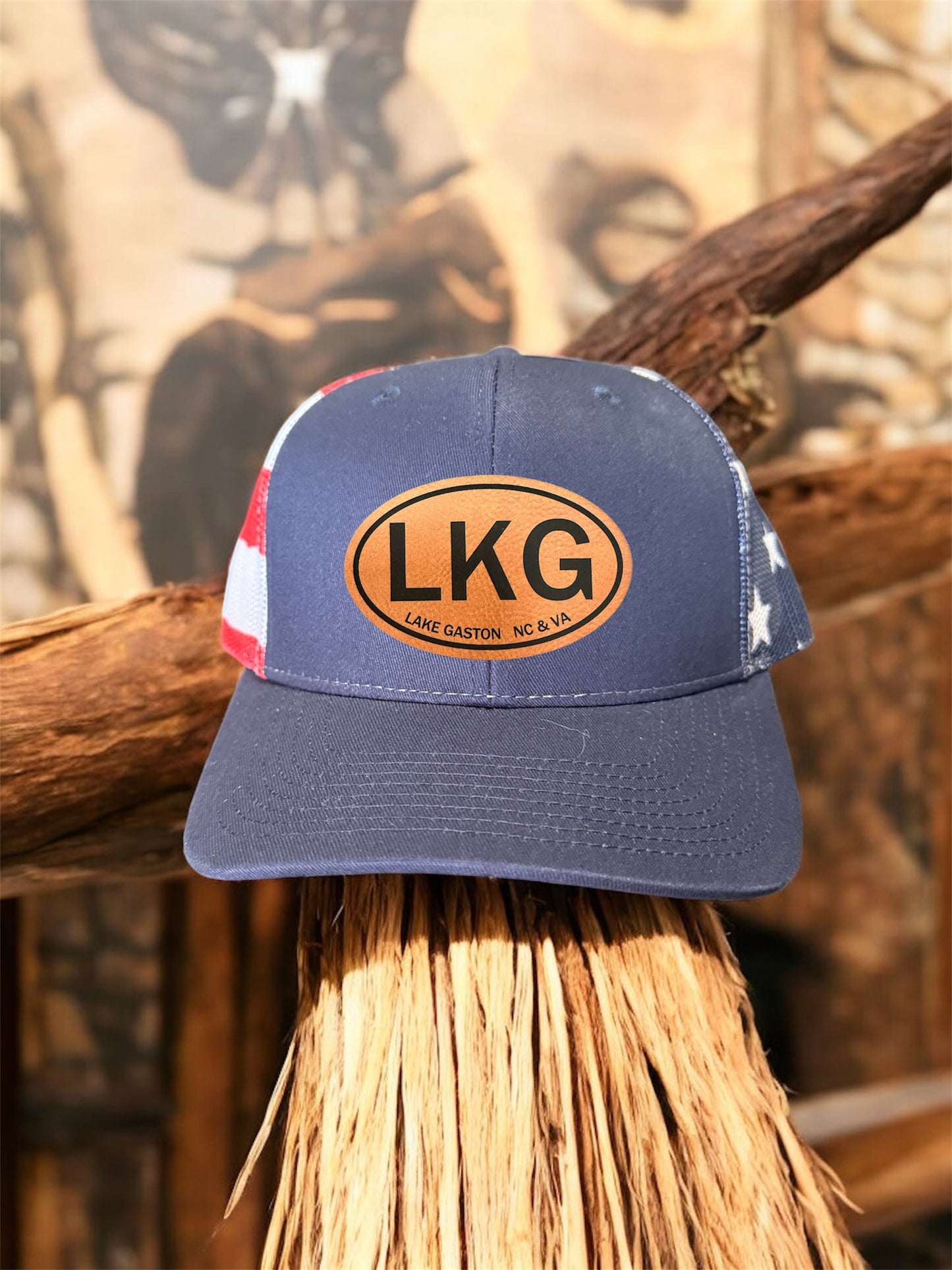 Lake Gaston "LKG" Patch Hat
