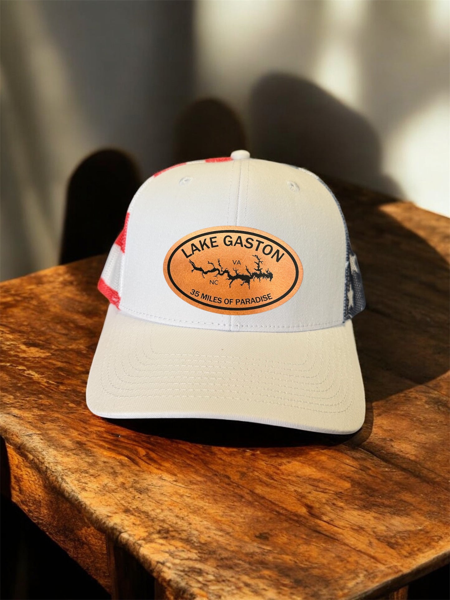 Lake Gaston Oval Design Hat