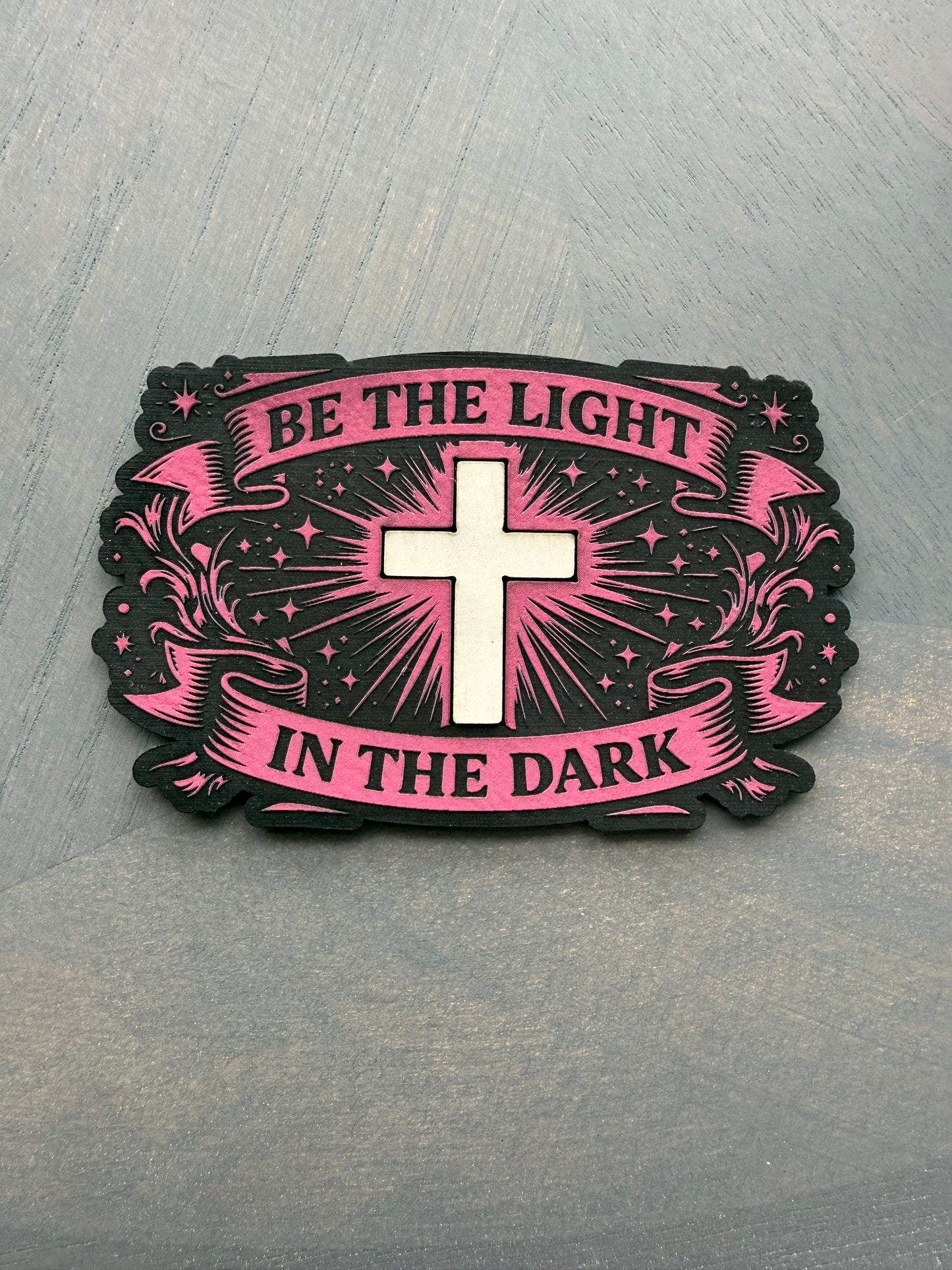 Be the Light Patch (Glow in the Dark inset Cross)