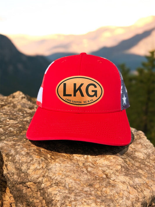 Lake Gaston "LKG" Patch Hat