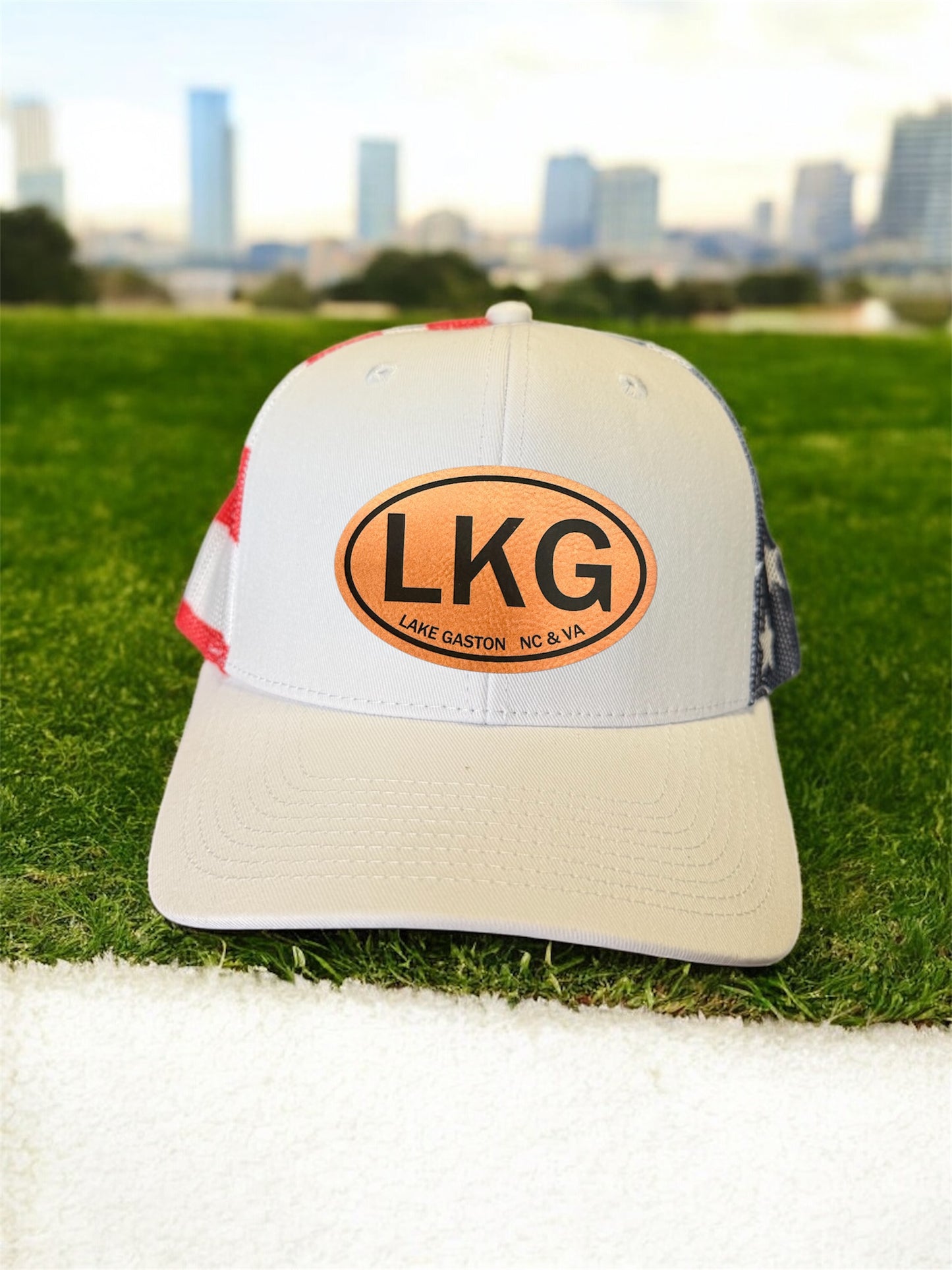 Lake Gaston "LKG" Patch Hat