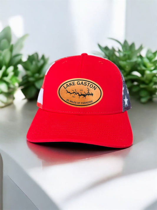Lake Gaston Oval Design Hat